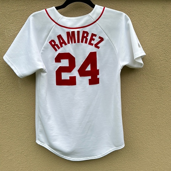 Majestic 🔥 MLB Boston Red Sox “24” Menny Ramirez Jersey Hall of